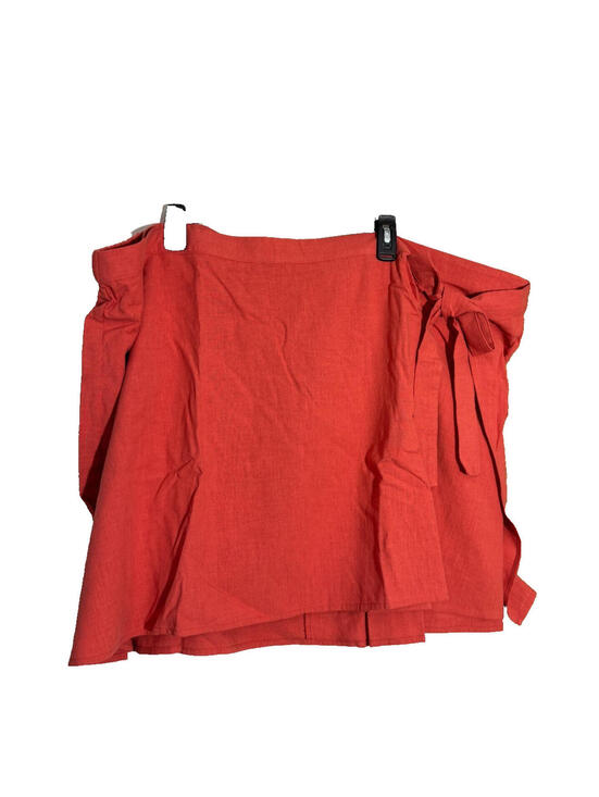 a new day Dresses & Skirts - A New Day Womens Tie Mini A-Line Mid Rise Skirt Rust Size 4X NWT